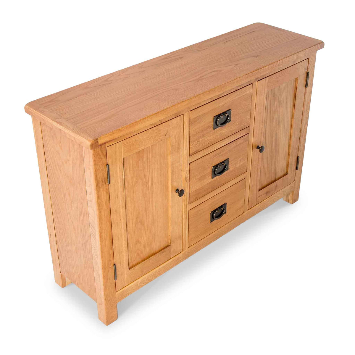 Surrey Oak 3 Drawer Sideboard from Roseland Furniture