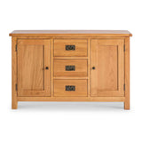 Surrey Oak 3 Drawer Sideboard from Roseland Furniture