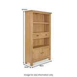 Radnor Oak Bookcase from Roseland Furniture