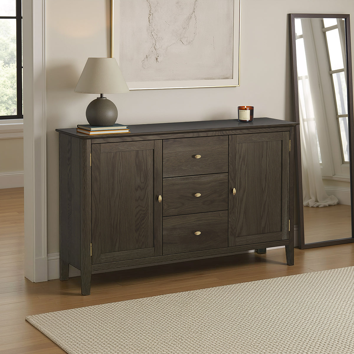 Norburn Oak Large Sideboard from Roseland Furniture