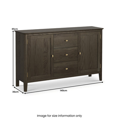 Norburn Oak Large Sideboard
