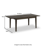 Norburn Oak 150-200cm Extendable Dining Table from Roseland Furniture