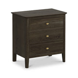 Norburn Oak 3 Wide Drawer Bedside from Roseland Furniture