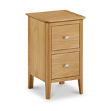 Alba Oak Narrow Bedside Table from Roseland Furniture
