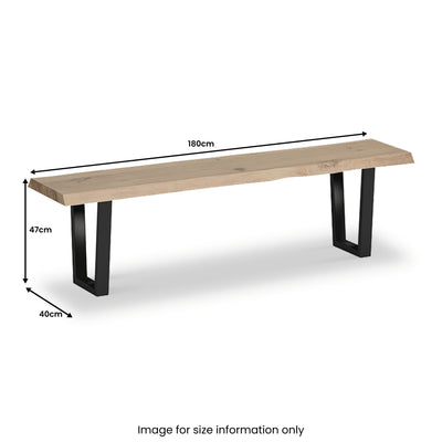 Oak Mill Oiled Dining Bench