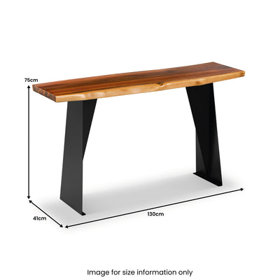 Enise Acacia Console Table