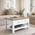 Farrow White Coffee Table from Roseland Furniture