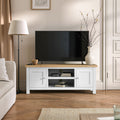 Farrow White Large 120cm TV Unit from Roseland Furniture