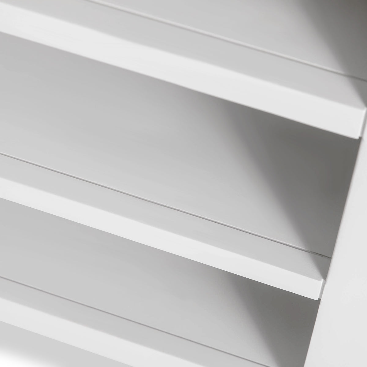 Farrow White Small Bookcase shelves