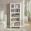 Farrow White Narrow Bookcase by Roseland Furniture