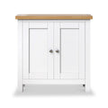 Farrow White Mini Cupboard from Roseland Furniture- front view
