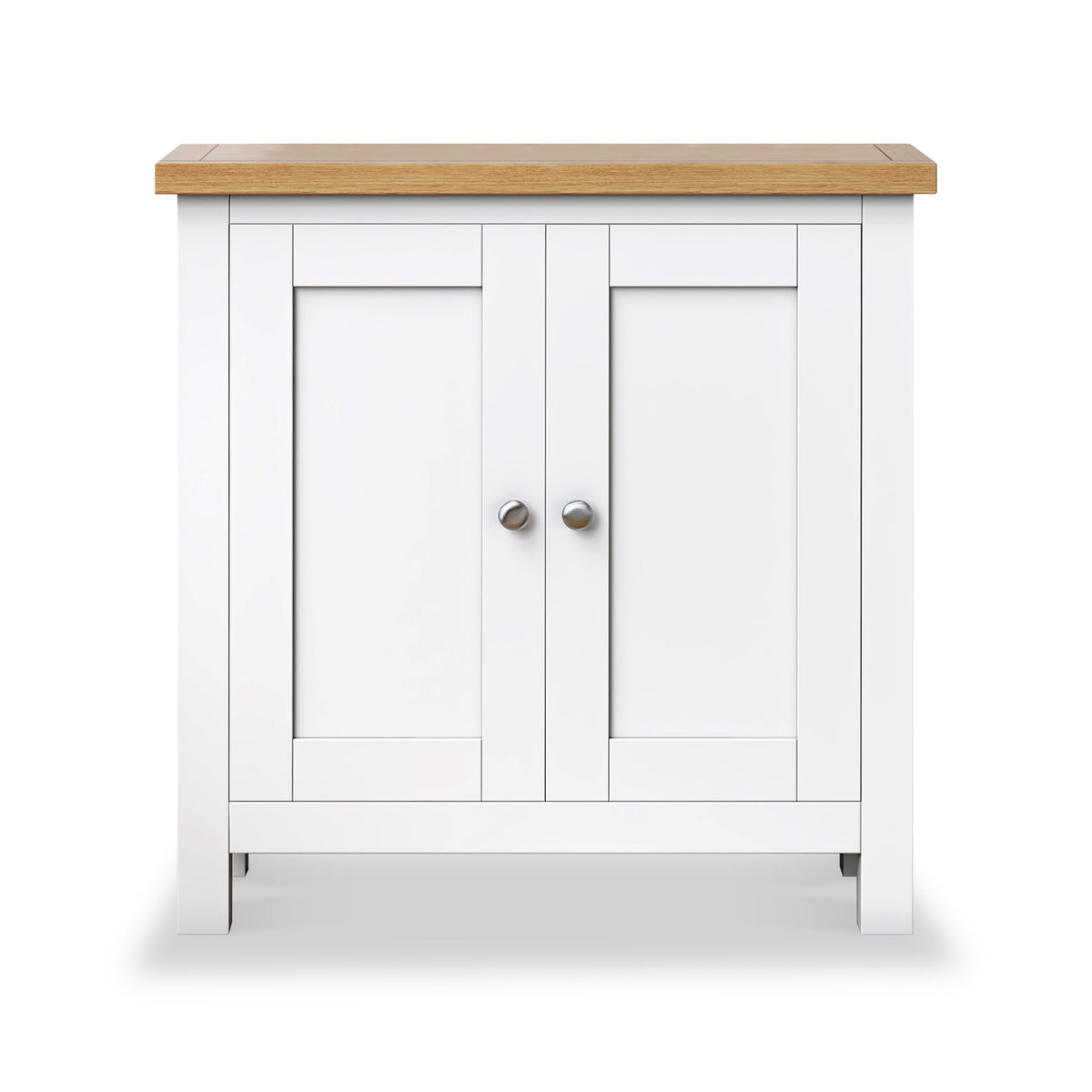 Farrow White Mini Cupboard from Roseland Furniture- front view