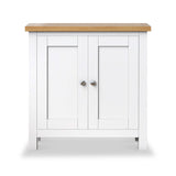 Farrow White Mini Cupboard from Roseland Furniture- front view