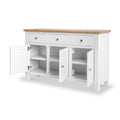 Farrow White Large Sideboard Cabinet by Roseland Furniture
