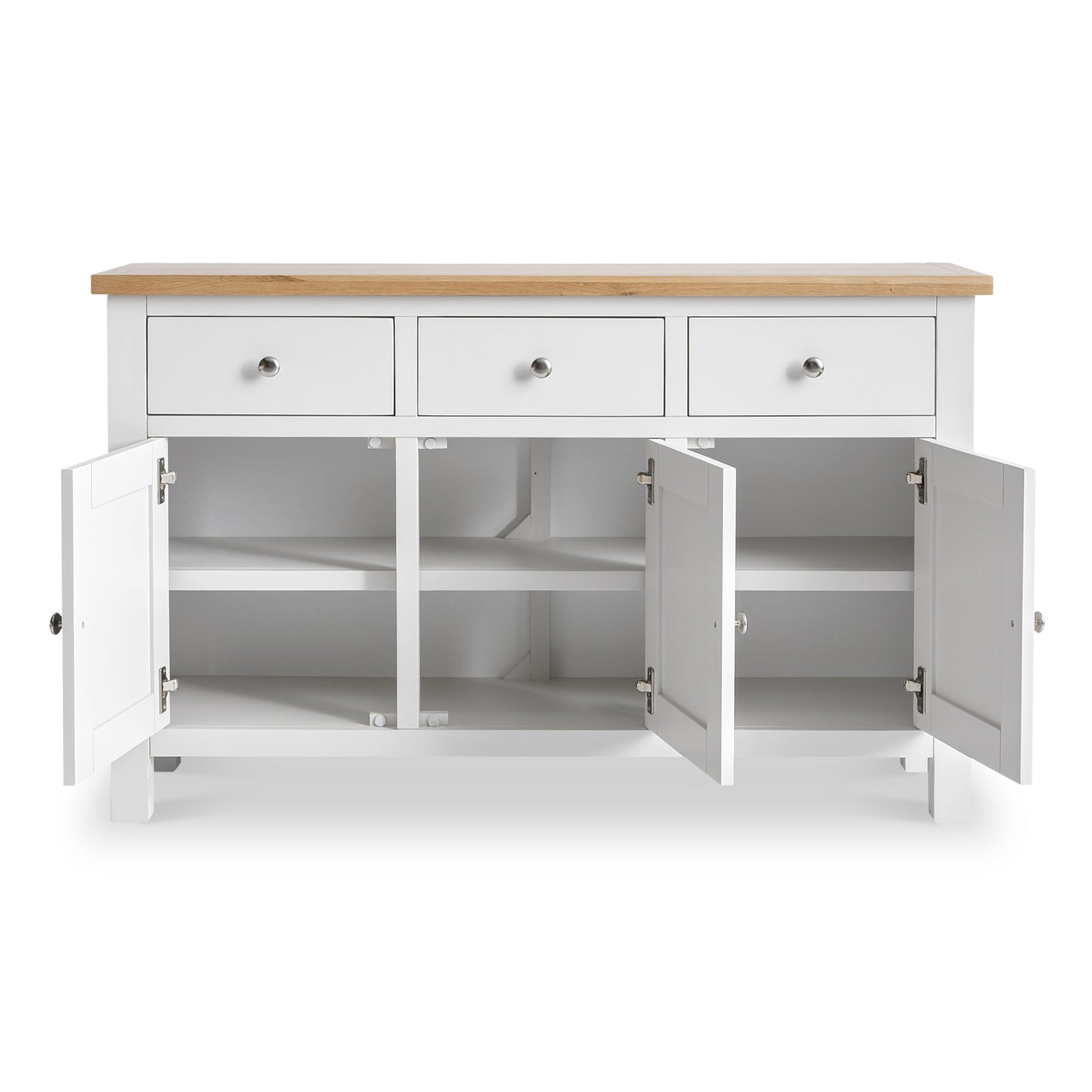 Farrow White Large Sideboard Cabinet by Roseland Furniture