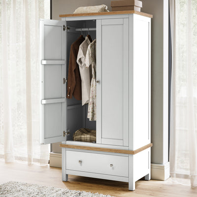 Farrow Double Wardrobe with Drawers
