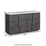Cooper Acacia 9 Drawer Chest from Roseland Furniture