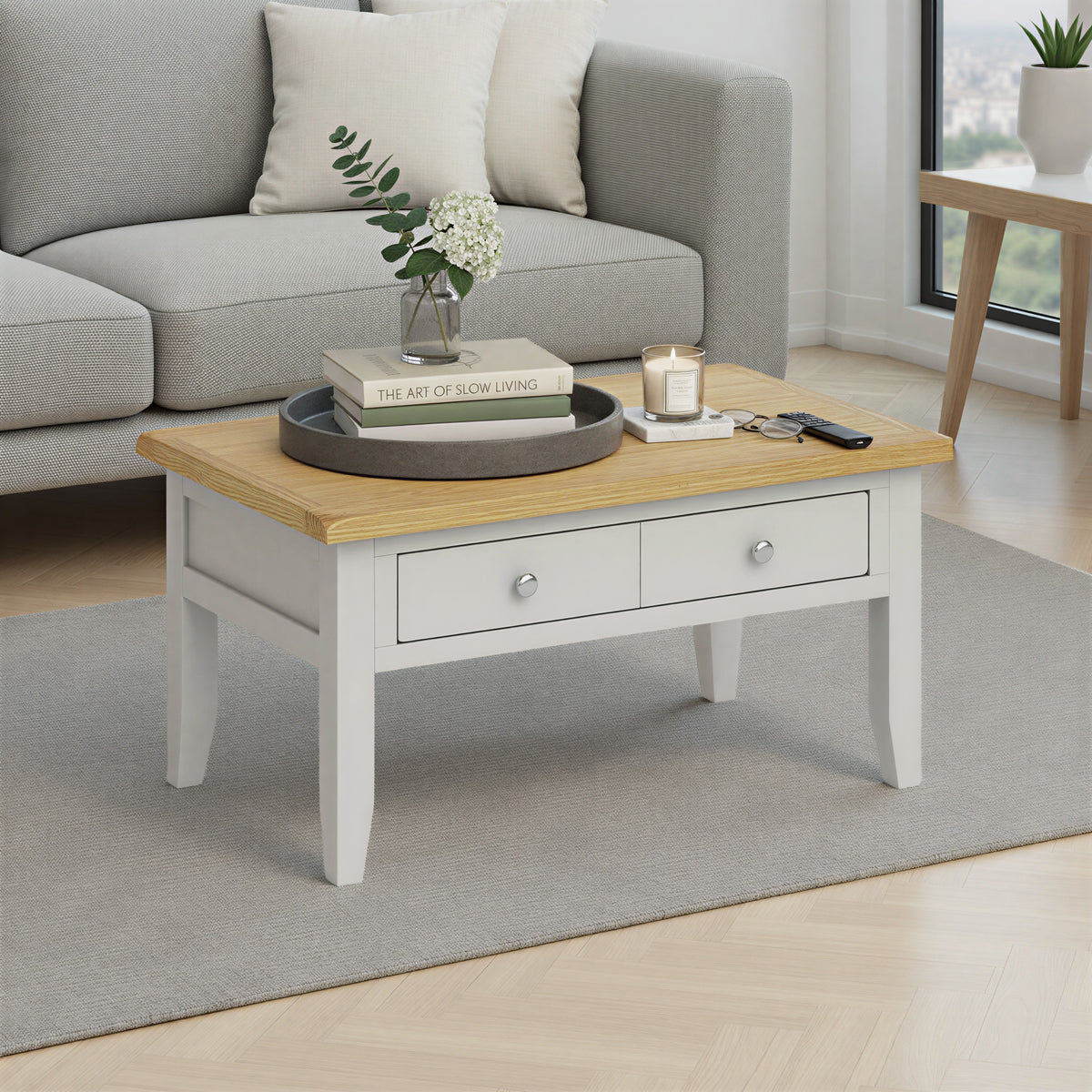 Lundy Grey Coffee Table from Roseland Furniture