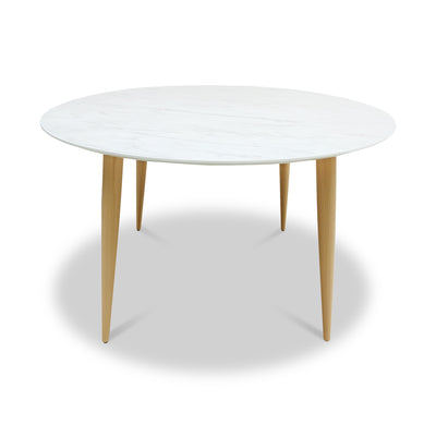 Erika 120cm Faux Marble Round Dining Table