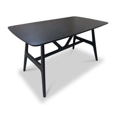 Jackson 135cm Black Dining Table