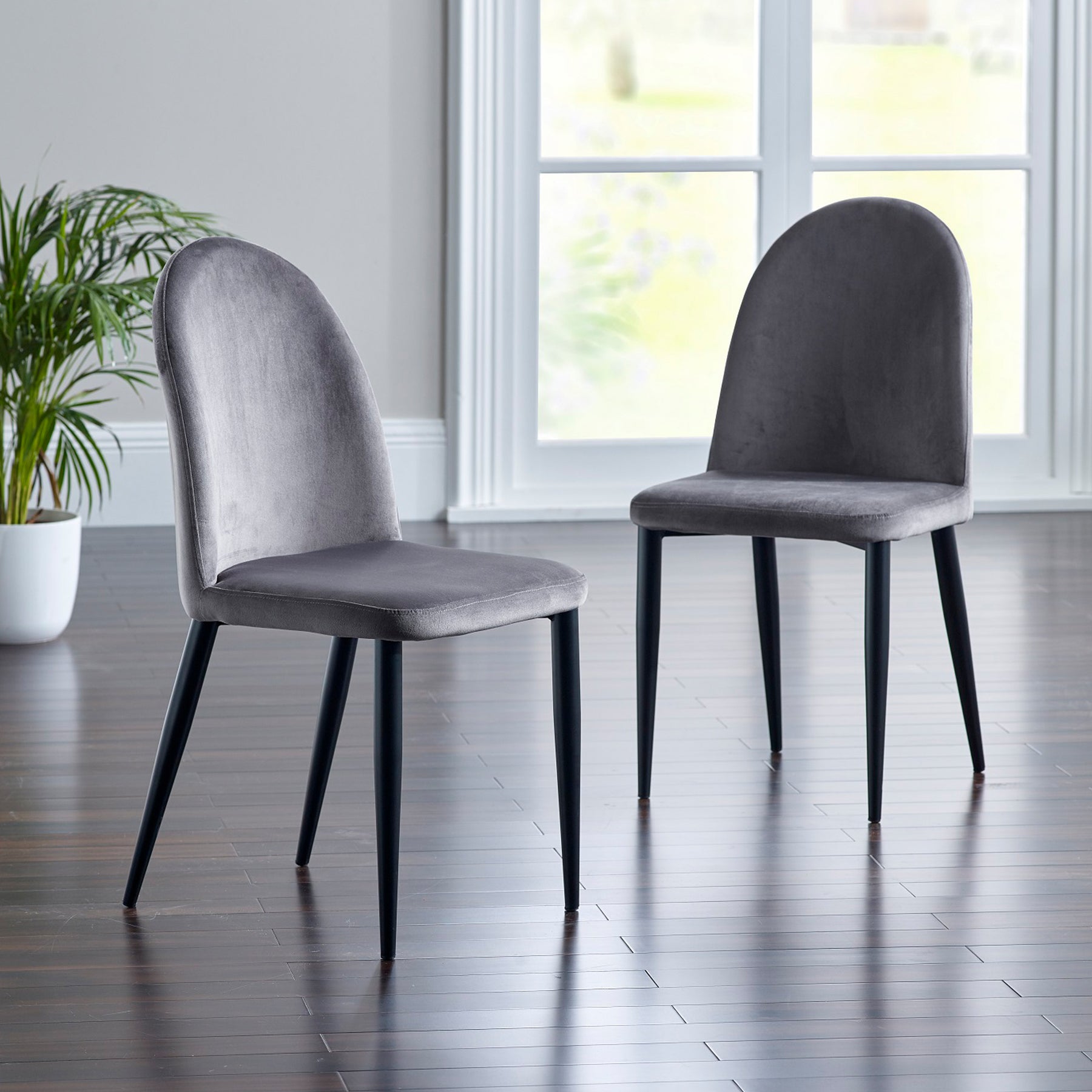 Erika Velvet Dining Chair Set of 4