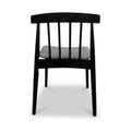 Jackson Dining Chair with Black Frame with grey seat