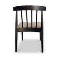 Jackson Dining Chair with Black Frame with beige seat