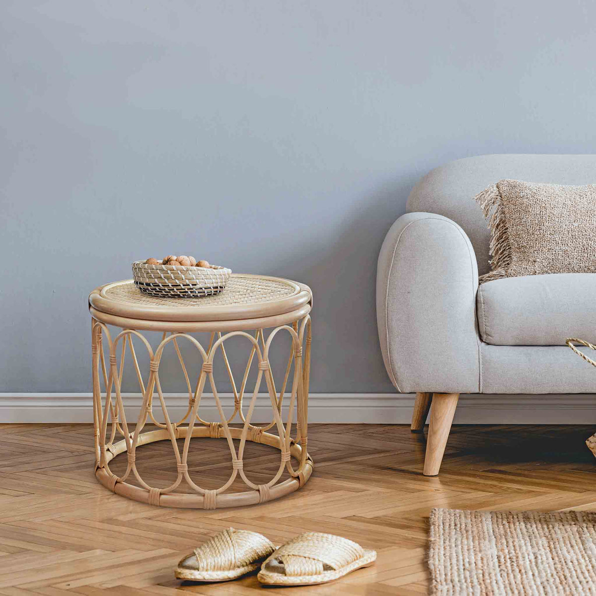 Azaki Rattan Side Table from Roseland Furniture