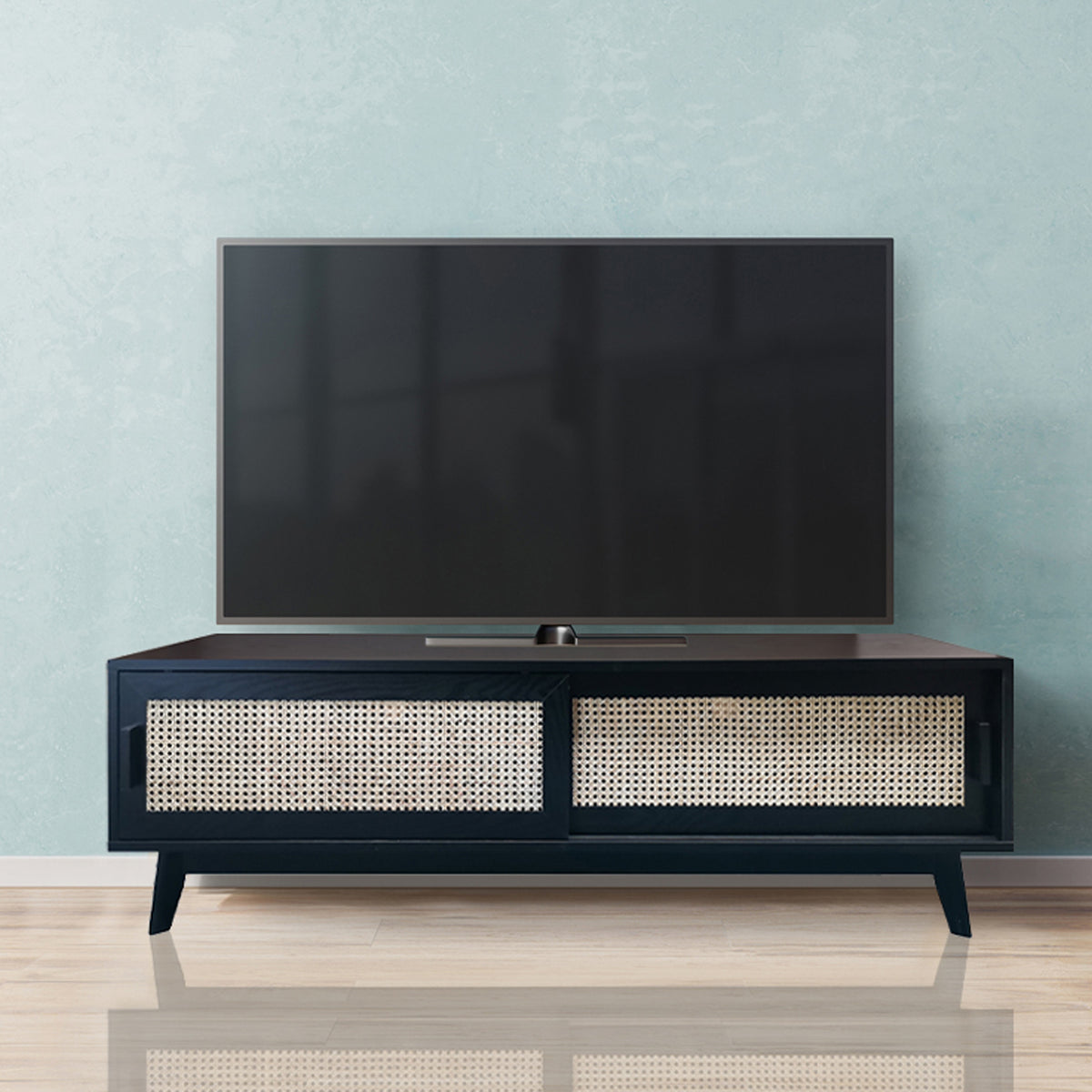 Lennox 150cm Black TV Stand for living room