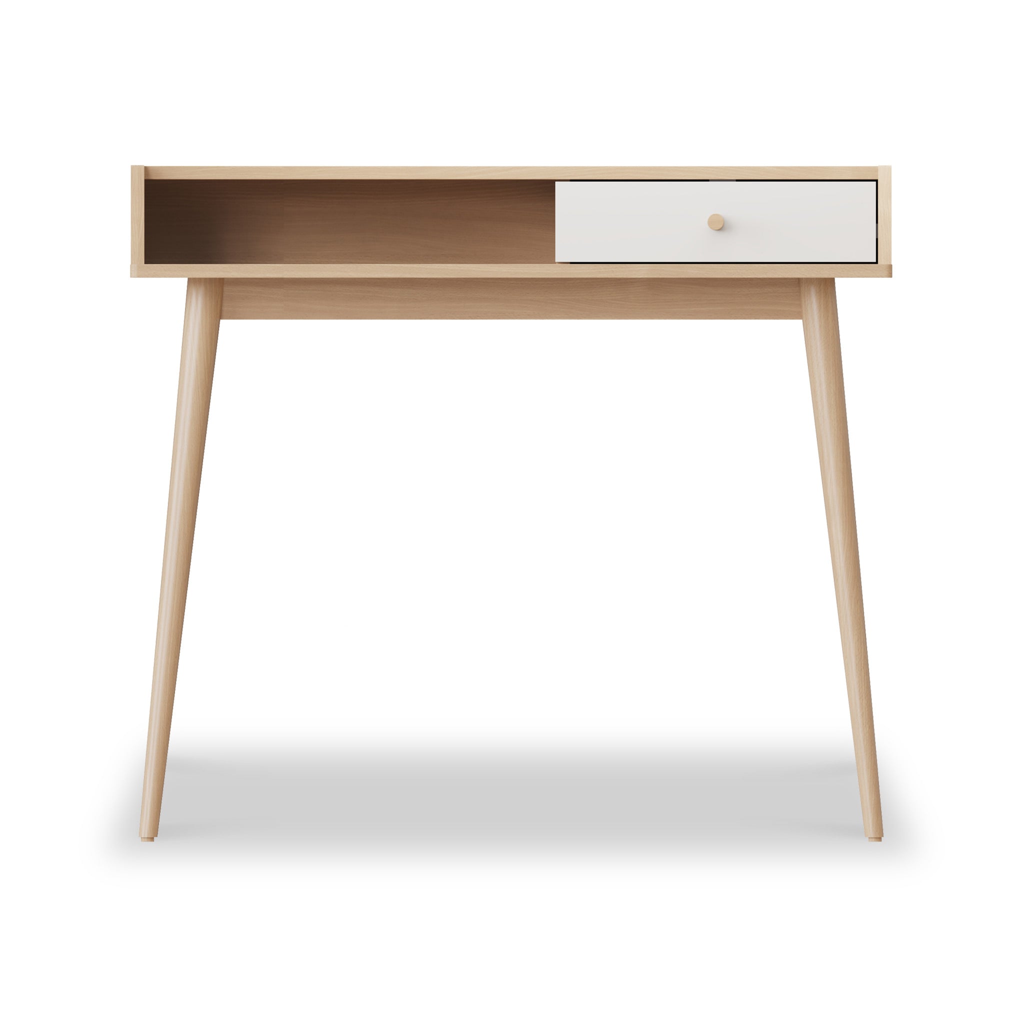 White desk mid shop century modern