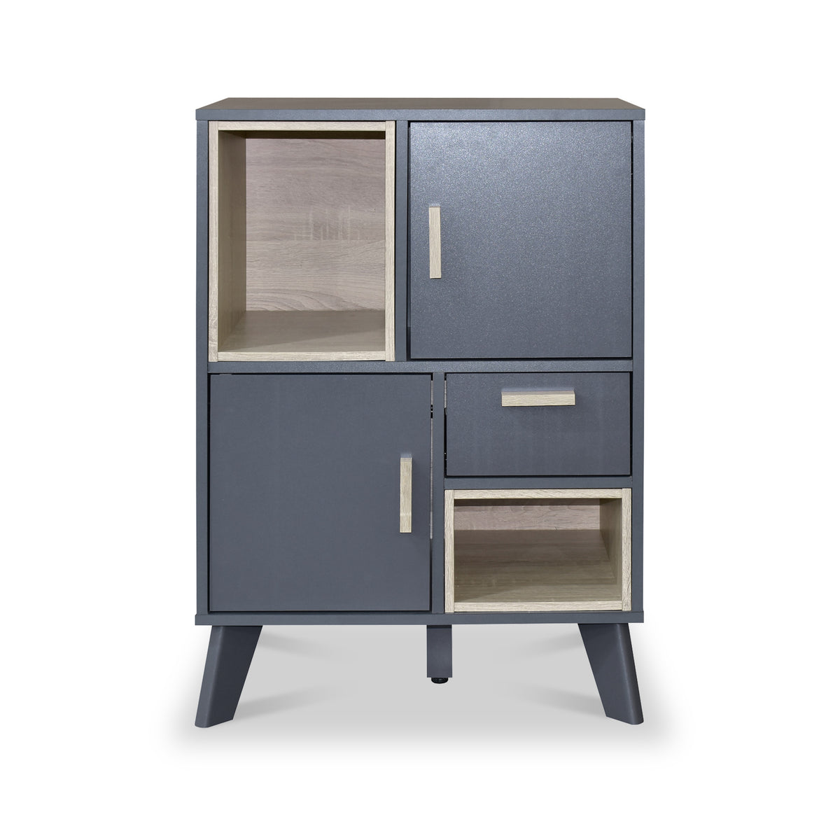 Kelso Grey & Oak Cabinet from Roseland Furniture