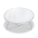 Rhodes Round Chic Chrome Coffee Table