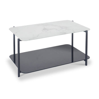 Adrian Marble and Glass Coffee Table