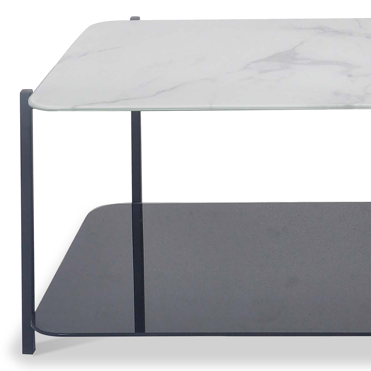 Adrian Marble and Glass Coffee Table from Roseland Furniture