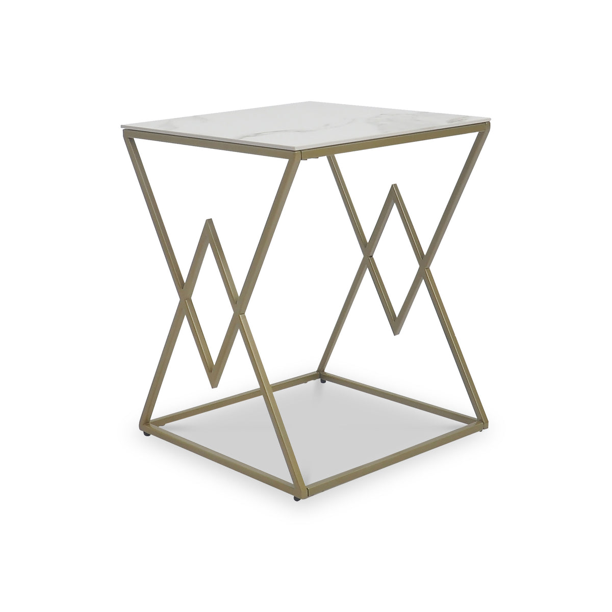 Wildon Faux Marble Side Table from Roseland Furniture