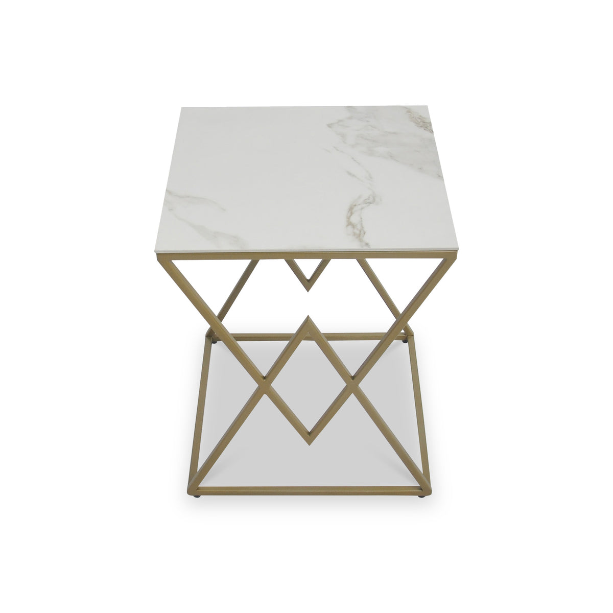Wildon Faux Marble Accent Table