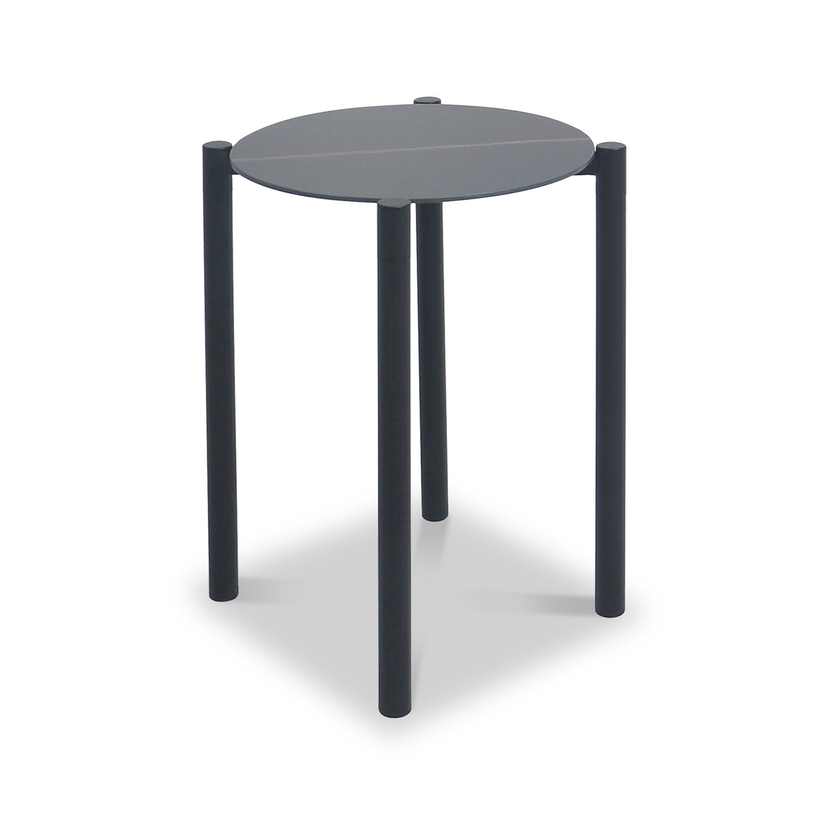 Dalston Black Marble Ceramic Side Table