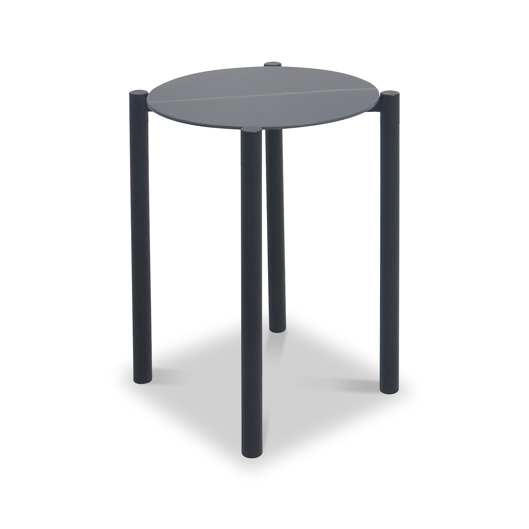 Dalston Black Marble Ceramic Side Table