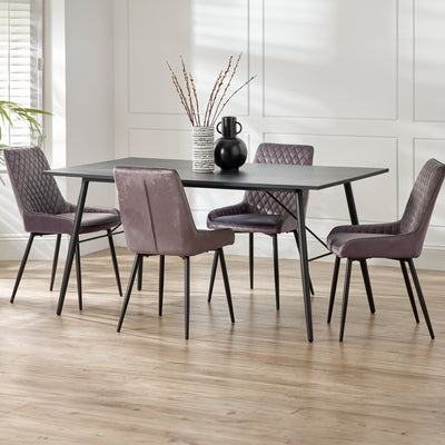 Taylor 160cm Black Dining Table