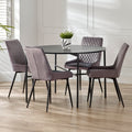 Austin 120cm Black Round Dining Table