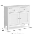Chester White Small Sideboard from Roseland Furniture