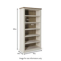 Hove Ivory Large Bookcase