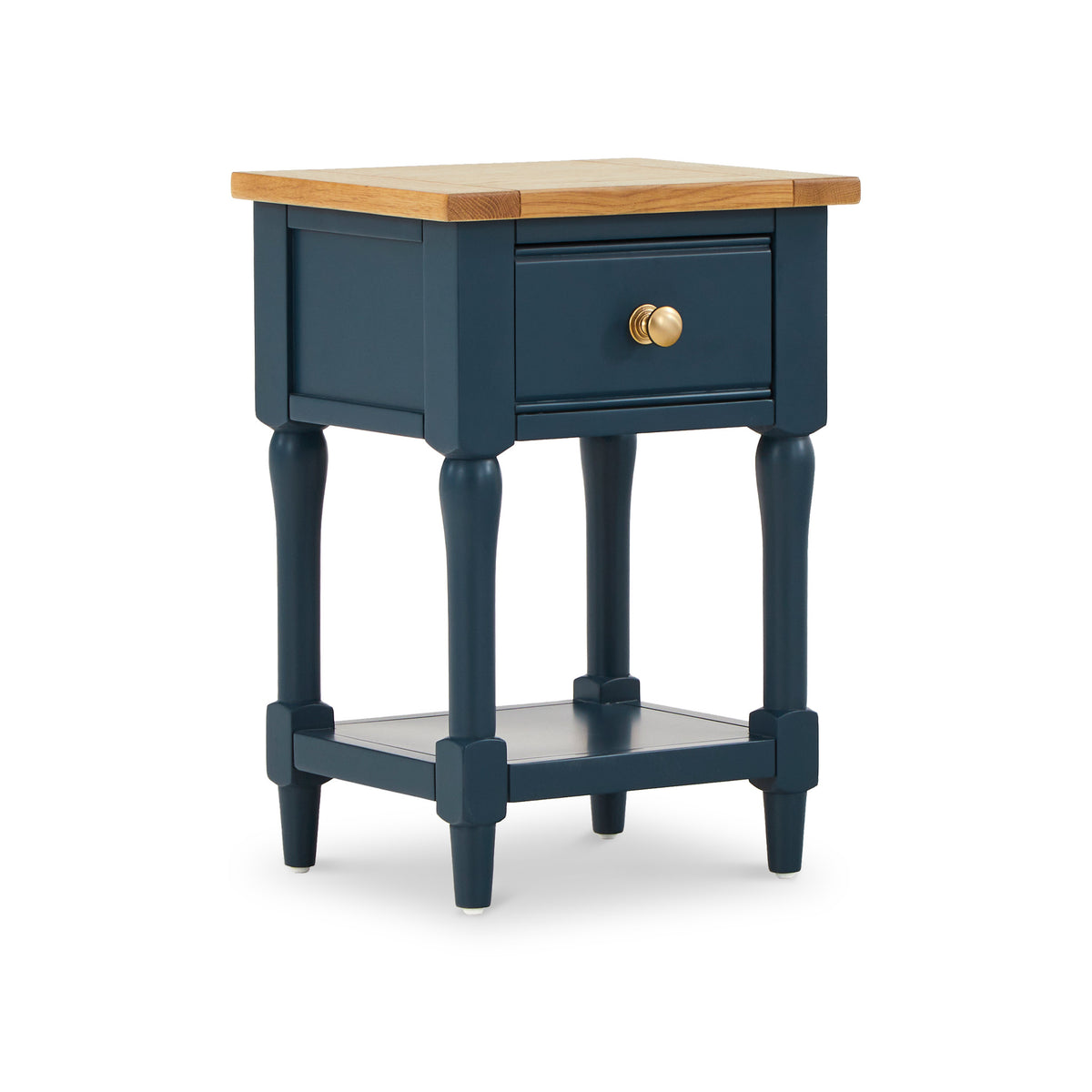 Bude Navy Lamp Side Table from Roseland Furniture