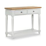 Swinbrook Oak 2 Drawer Console Table from Roseland Furniture