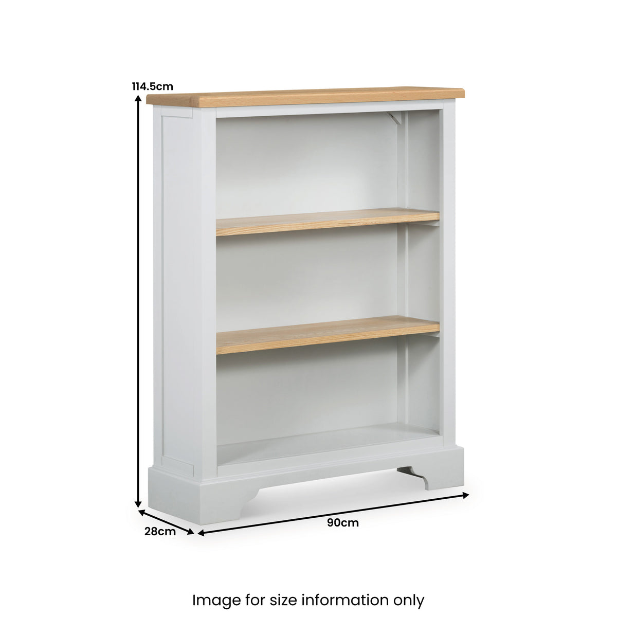 Swinbrook Oak Low Bookcase from Roseland Furniture