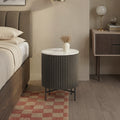 Milo Black Bedside Table from Roseland Furniture