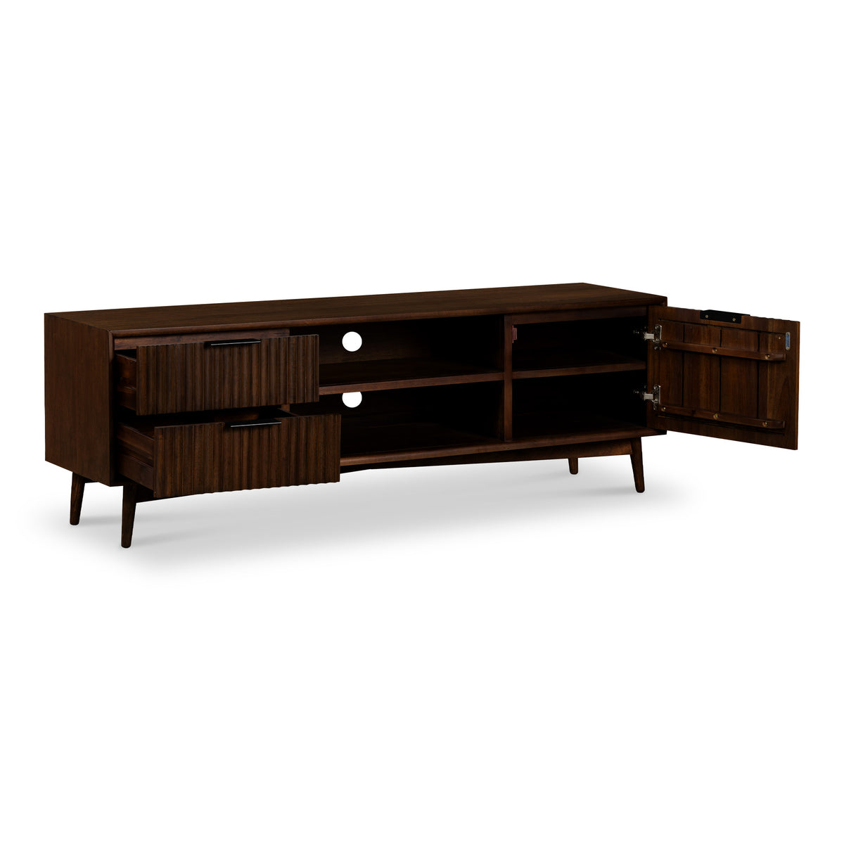 Oskar Wide 150cm Grooved TV Unit dimensions