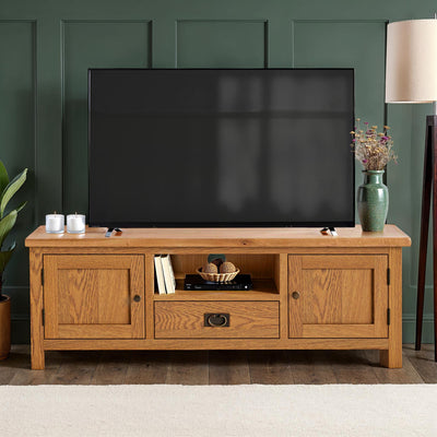 Surrey Oak 140cm Wide TV Stand