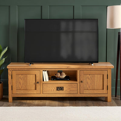 Surrey Oak 140cm Wide TV Stand