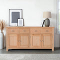 London Oak Extra Large Sideboard for contemporary living or dining room from Roseland Furniture